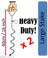 2 x Heavy Duty Auger Ground