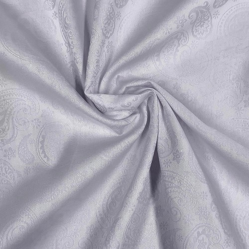 Grey paisley floral jacquard - paisley,