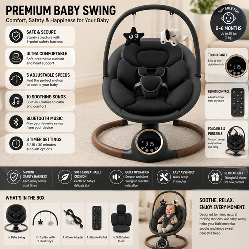 Baby swing for infant upgraded - for,