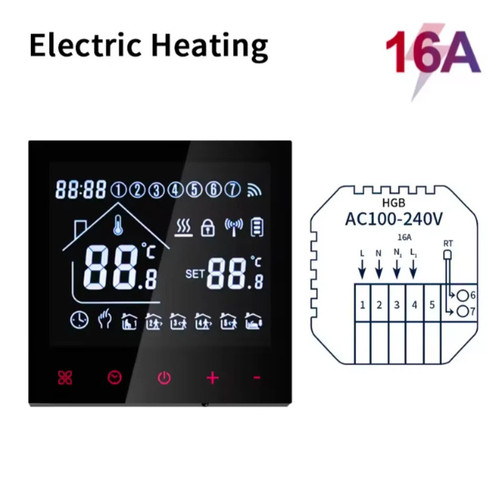 Electric heating black wifi - electric,