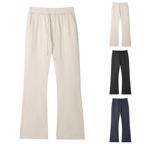 Men flared casual trousers - men,