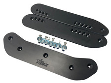 Kart Chassis Protector Set Black and fittings - Kerb Rider V2 Pro Universal MSA