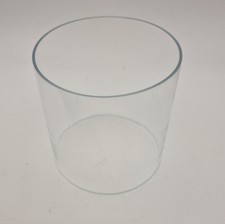 Clear Glass Cylinder Shade 10cm Light Cover Candle Holder Replacement Tube