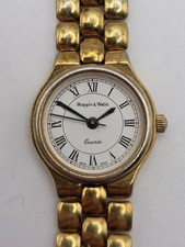 Mappin & Webb Watch Ladies Swiss Made Gold Plated Quartz 14 0 69 Roman Numerals