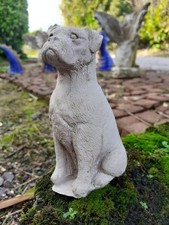 Handcrafted Stone Garden Ornament Of A Boxer Dog