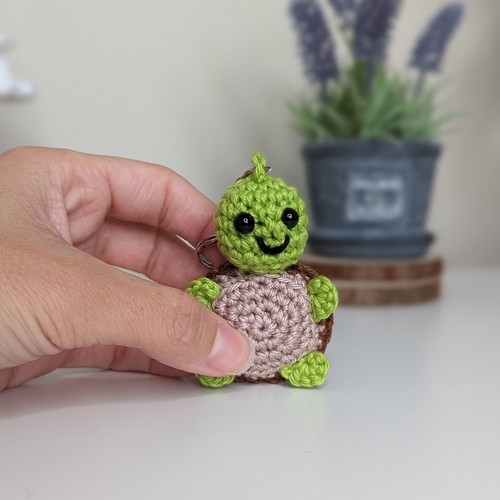 Turtle plush keyring - keyring, |