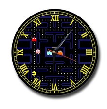 PAC MAN METAL CLOCK,250MM