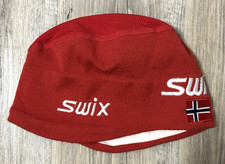 Swix beanie hat wool red size