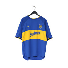 2000/01 BOCA JUNIORS Vintage Nike Home Football Shirt Jersey (L)