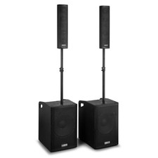 Vonyx VX1080BT Active Column Line Array Speaker System with Subwoofer - 1250W