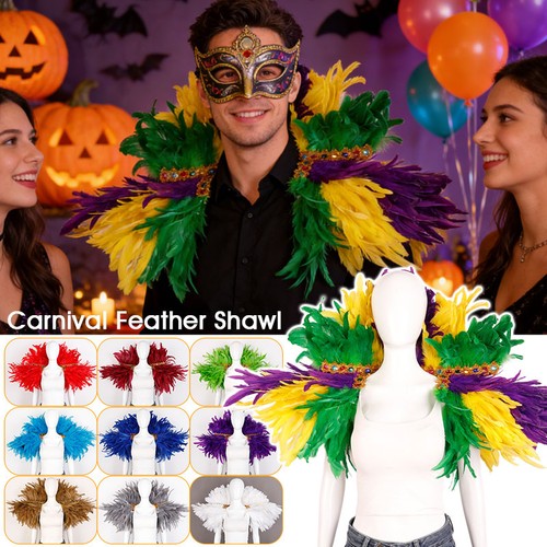 Feather shawl halloween - ,