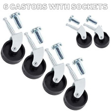 8x Furniture castors wheels