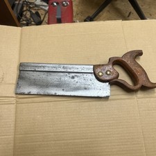 Vintage 10” 16TPI  steel backed tenon saw No 13 W Tyzack Sons & Turner 1930s 