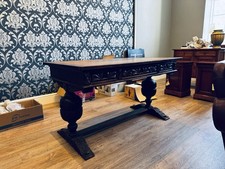 Solid Oak Refectory Table Desk