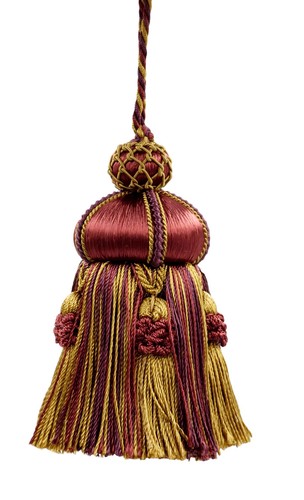 Key tassel accented with - tassel, crown