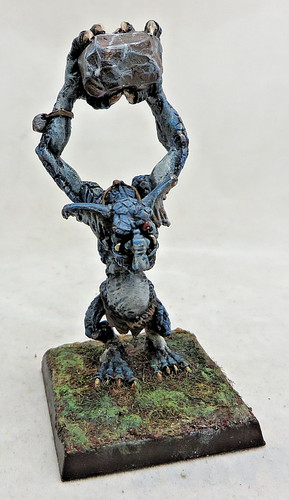 Stone troll metal - troll, painted
