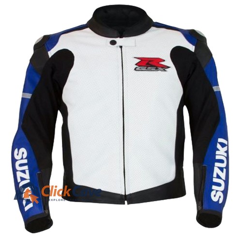 White perforated motorbike - white,