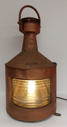 Antique ship port lantern - antique,
