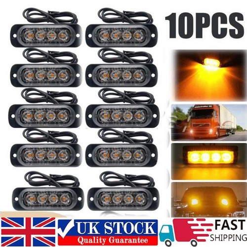 Amber strobe led lights - 10, x