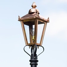 NEW 60cm Tall Copper Victorian Lantern Replacement Lamp Post Top