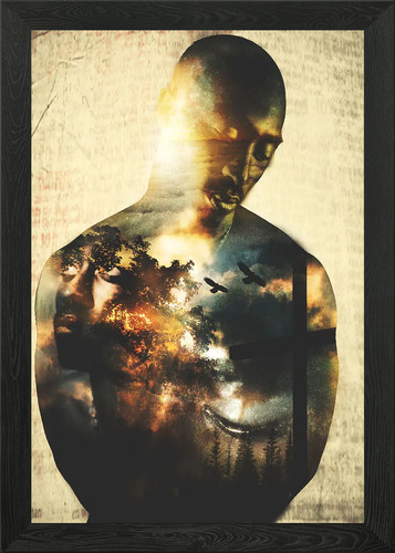 Tupac framed wall art poster - framed,
