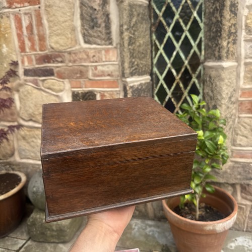 Vintage wooden box storage - vintage,