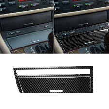 Interior Cigarette Lighter Panel Cover Trim For BMW E46 1998-2005 Carbon Fiber -