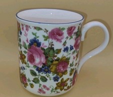Crown Trent Fine Bone China Mug - Floral Roses Pattern