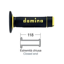 PAIR CROSS KNOBS BLACK /