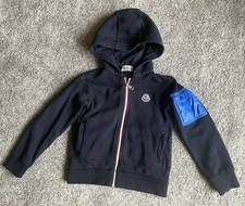 Moncler boys navy hoodie with