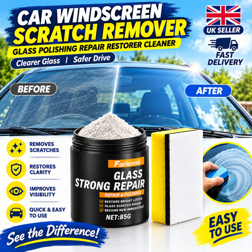 Car windscreen scratch remover - windscreen,
