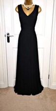 Coast New long black evening party maxi ballgown dress size 18