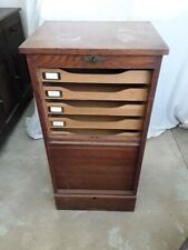 antique oak filing cabinet