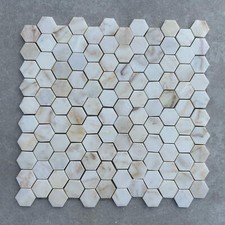 Golden Onyx Polished Mosaics 49x49 MM Wall & Floor Tiles  SAMPLE