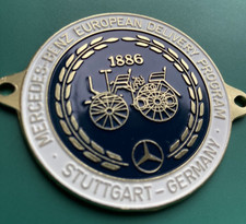 Mercedes-Benz CAR EMBLEM BADGE Factory Collection Europe Stuttgart Germany RARE