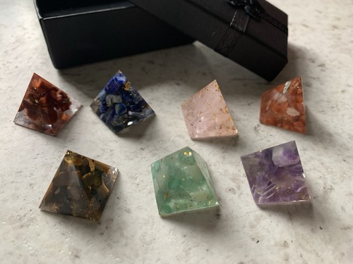 Set seven orgone resin - seven,