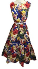 Women's Audrey Hepburn 1950's Rockabilly Dress