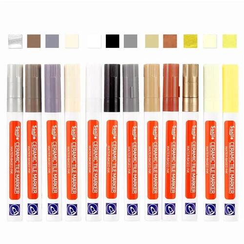 White grout pen - white,