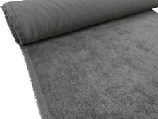 LAURA ASHLEY DANAWAY PALE CHARCOAL GREY Chenille Weave Upholstery Fabric