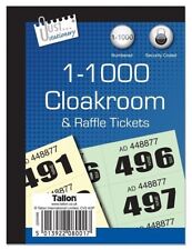 1000 raffle cloakroom tickets
