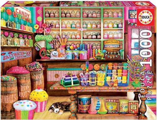 Candy shop 1000 piece - shop, jigsaw