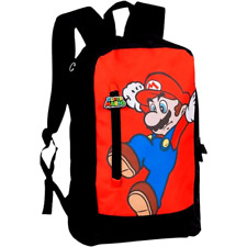 Mario Backpack Super Mario Bros Twin Compartment School Bag Rucksack New