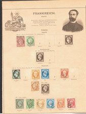 France, page from old album,  used. (4814)