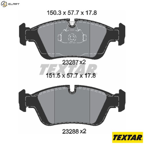 Brake pad set disc - brake,