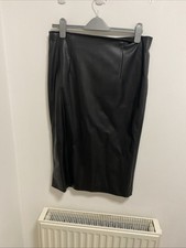 Warehouse Black Faux Leather