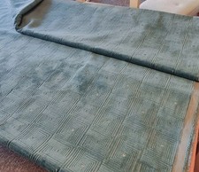 JANE CHURCHILL ORSON IN AQUA VELVET  UPHOLSTERY FABRIC 620cm X 142cm + 105cm 