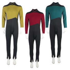 ST The Next Generation Picard Red Uniform TNG Starfleet Blue Gold Jumpsuit