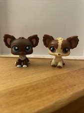 LPs Littlest Pet Shop 2 Dog Figures Toys Collectable Bundle Hasbro LPS