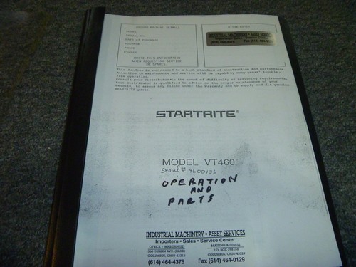 Startrite vt460 vertical band - vertical,