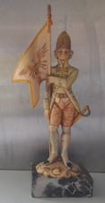 Vintage 22cms Depose 415 Soldier Figure On Marble Base. UK ONLY. Free Postage.